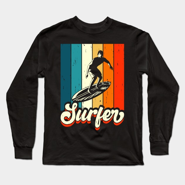 Surfing T Shirt For Men Long Sleeve T-Shirt by QueenTees